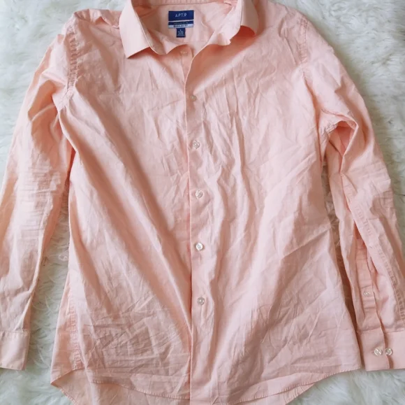 light coral dress shirt Bradford Italian Linen Shirt in Coral - L - Long